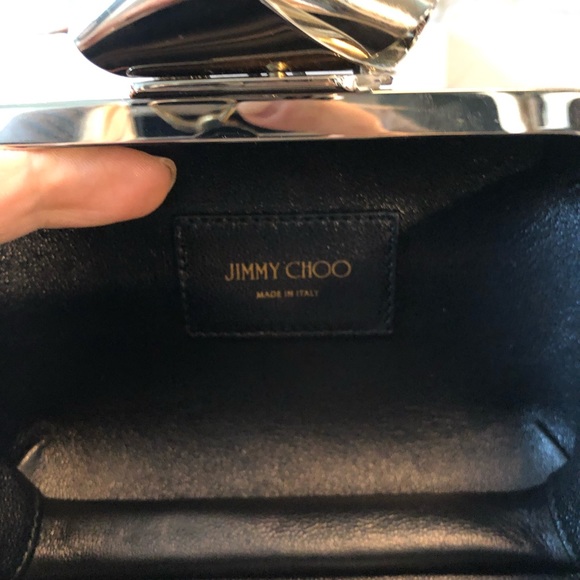 Jimmy Choo Madeline Blue Crystal Cloud Clutch - Picture 6 of 8